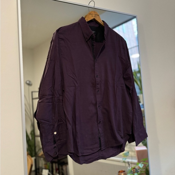 Rag & Bone Burgundy Shirt - Picture 1 of 7